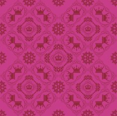 Seamless Pattern Vintage Pink N21