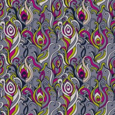Beautiful vector seamless pattern with peacock feathers N3
