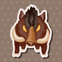 animal cartoon theme elements N135