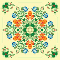 pattern with floral ornament N29