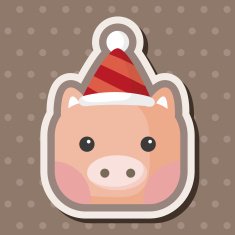 animal pig cartoon theme elements N24