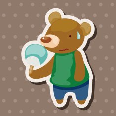 animal summer cartoon theme elements N50