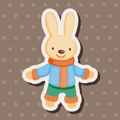 animal winter cartoon theme elements N25