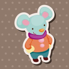 animal winter cartoon theme elements N26