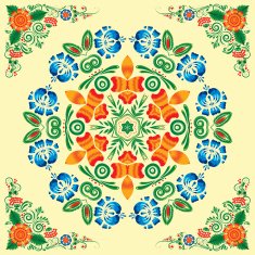 pattern with floral ornament N30