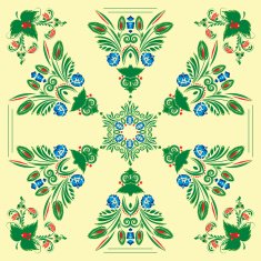pattern with floral ornament N31