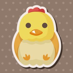 animal chicken cartoon theme elements N13