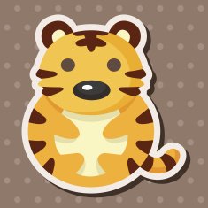 animal tiger cartoon theme elements N30
