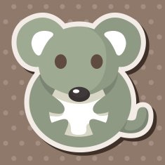 animal mouse cartoon theme elements N32