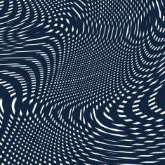 Black and white moire lines vector striped psychedelic backdrop