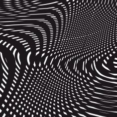 Optical illusion moire background abstract lined vector tiling