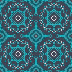 seamless pattern with graceful lace ornament N2