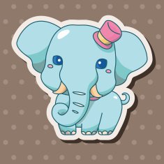 animal cartoon theme elements N144