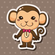 animal cartoon theme elements N147