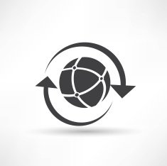 holding globe social network