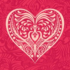 pattern with heart N4