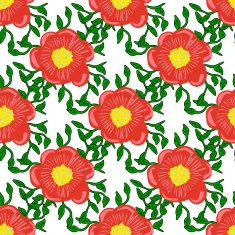 Seamless color pattern with flowers N3