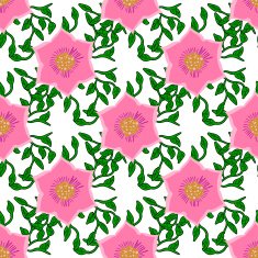 Seamless color pattern with flowers N4