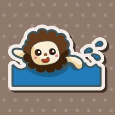 animal summer cartoon theme elements N58