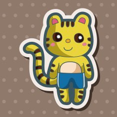 animal summer cartoon theme elements N60