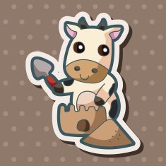 animal summer cartoon theme elements N61