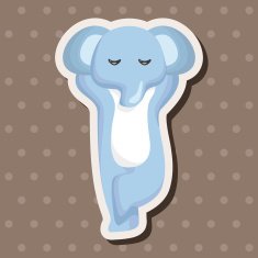 animal elephant cartoon theme elements N28