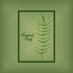 Tropical leaves design N6