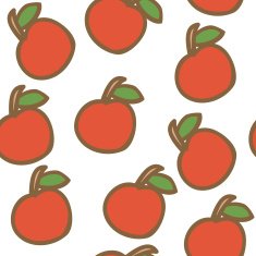 Seamless backgrounds with hand drawn apples N2
