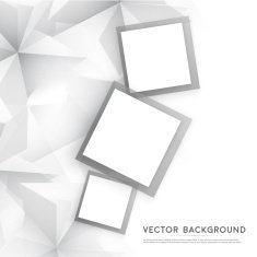 Vector Abstract geometric shape from gray cubes N76