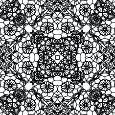 Lace black seamless mesh pattern N7
