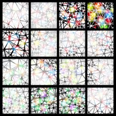 Big banners set science backgrounds molecule and communication