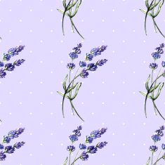 Vintage vector watercolor lavender pattern