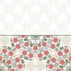 Floral oriental pattern in vintage style N15