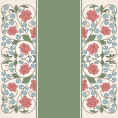 Floral oriental pattern in vintage style N20