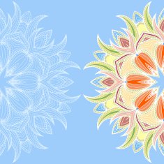 Circular Floral Ornament N12
