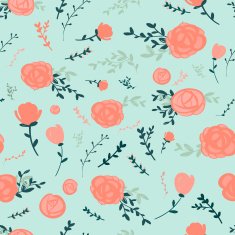 graceful seamless floral pattern N5