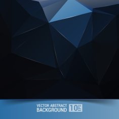 Geometric pattern triangles vector background in black and gray tones