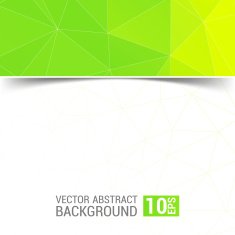 Abstract geometric background with triangular polygons green