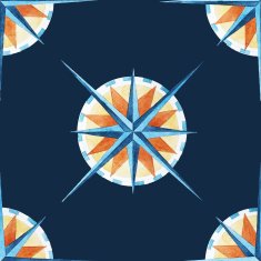 Wind rose pattern