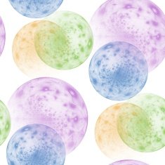 Seamless colored ball pattern