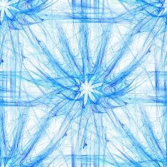 Seamless floral motif in blue