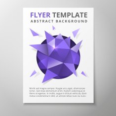 Geometric triangular abstract flyer N2