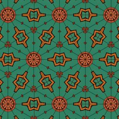 Lace floral ethnic ornament pattern N3
