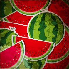 Background from Watermelon Vector Illustration N3