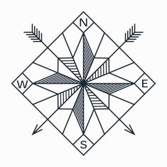 Blue Navigation Star
