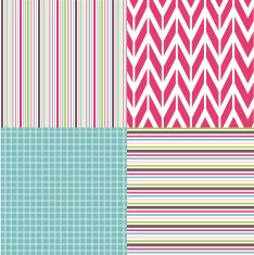 Set of seamless geometric patterns N31