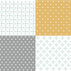 Set of seamless geometric patterns N32