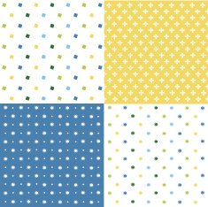Set of seamless geometric patterns N34