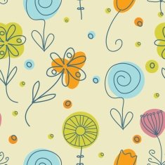 Cute floral seamless background N12
