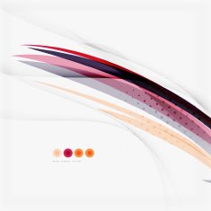 Purple and orange color lines on white N33
